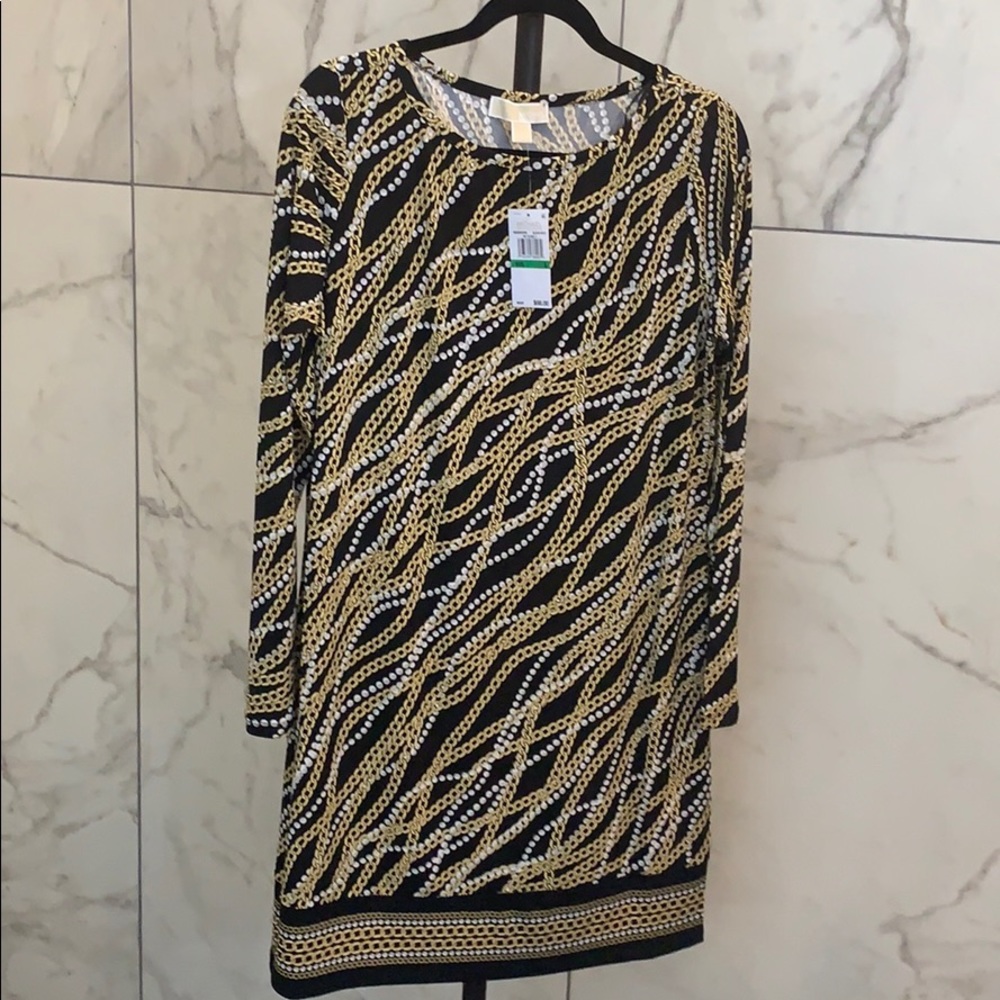 MICHAEL Michael Kors Link Strand Long Sleeve Dress - Picture 3 of 5